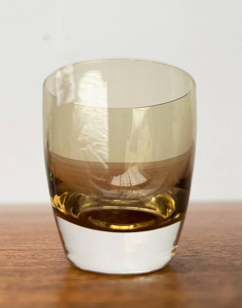 Coloured Space Age shot glasses by Gral, mid-century German, 1960s, set of 5.