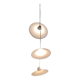 Suspension baladeuse 3 abat-jour en opaline - mid.XXeme