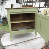 Green buffet with drawer and cupboard