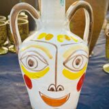 Two-handled earthenware jug by Giovanni DeSimone, 1960s