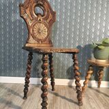 Carved oak chair