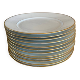 Lot vaisselle ancienne liseret doré porcelaine de limoges