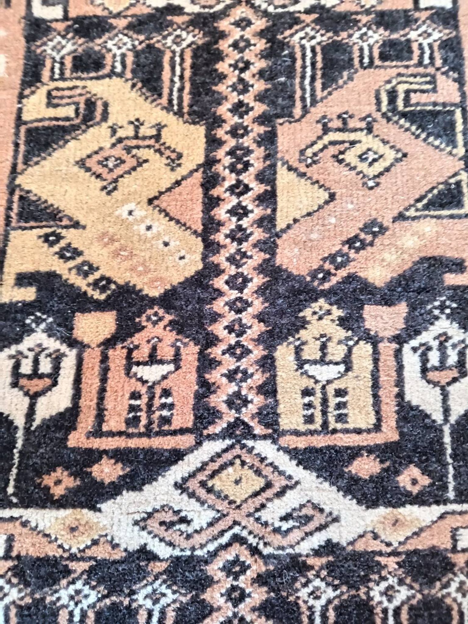 Ancient Afghan prayer rug