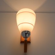Mid-century wood wall lamp  by Drevo Humpolec, 1970