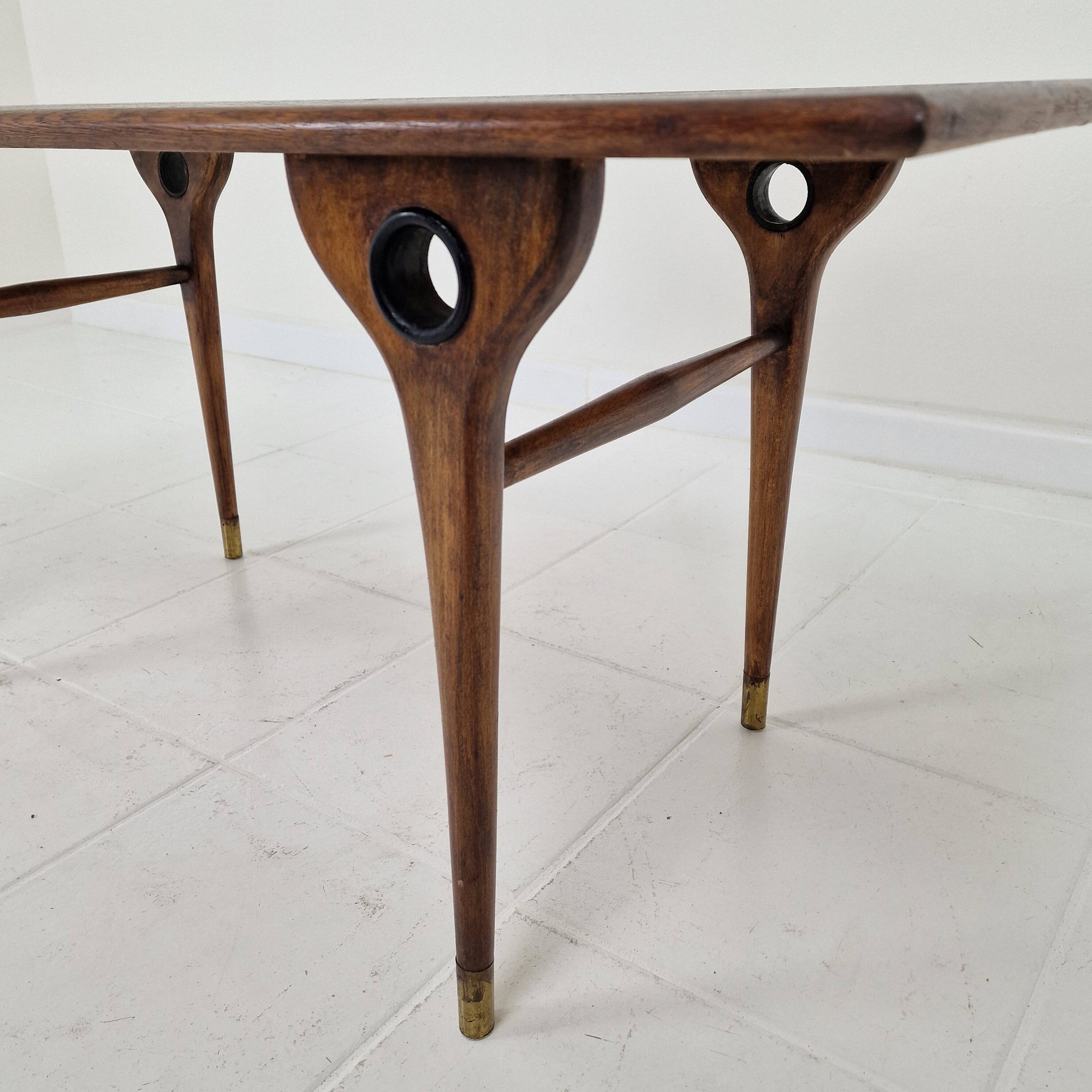 Table basse ou d'appoint rectangulaire italienne des années 1960