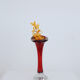 Scandinavian vase aseda red 1960