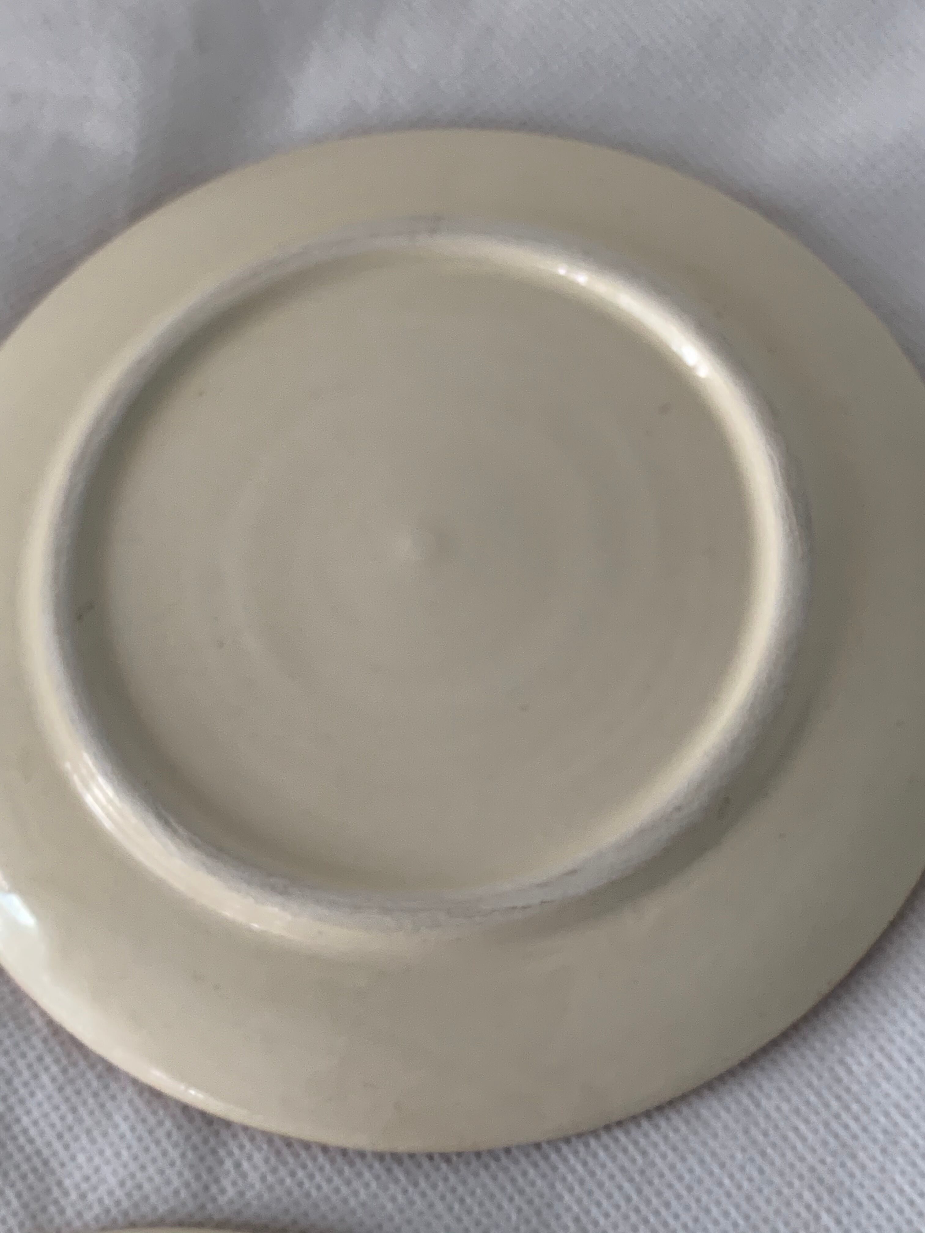 4 coffee cups and 4 sub cups zoomorphic ceramic animals Grandjean Jourdan Vallauris 1950