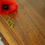 Louis XV style console living room table in walnut