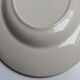 Oval plate Sarreguemines cream with pink gilding, antique.