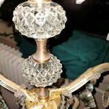European chandelier with crystal tassels