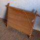 Antique cross mirror, turned wood, bamboo style