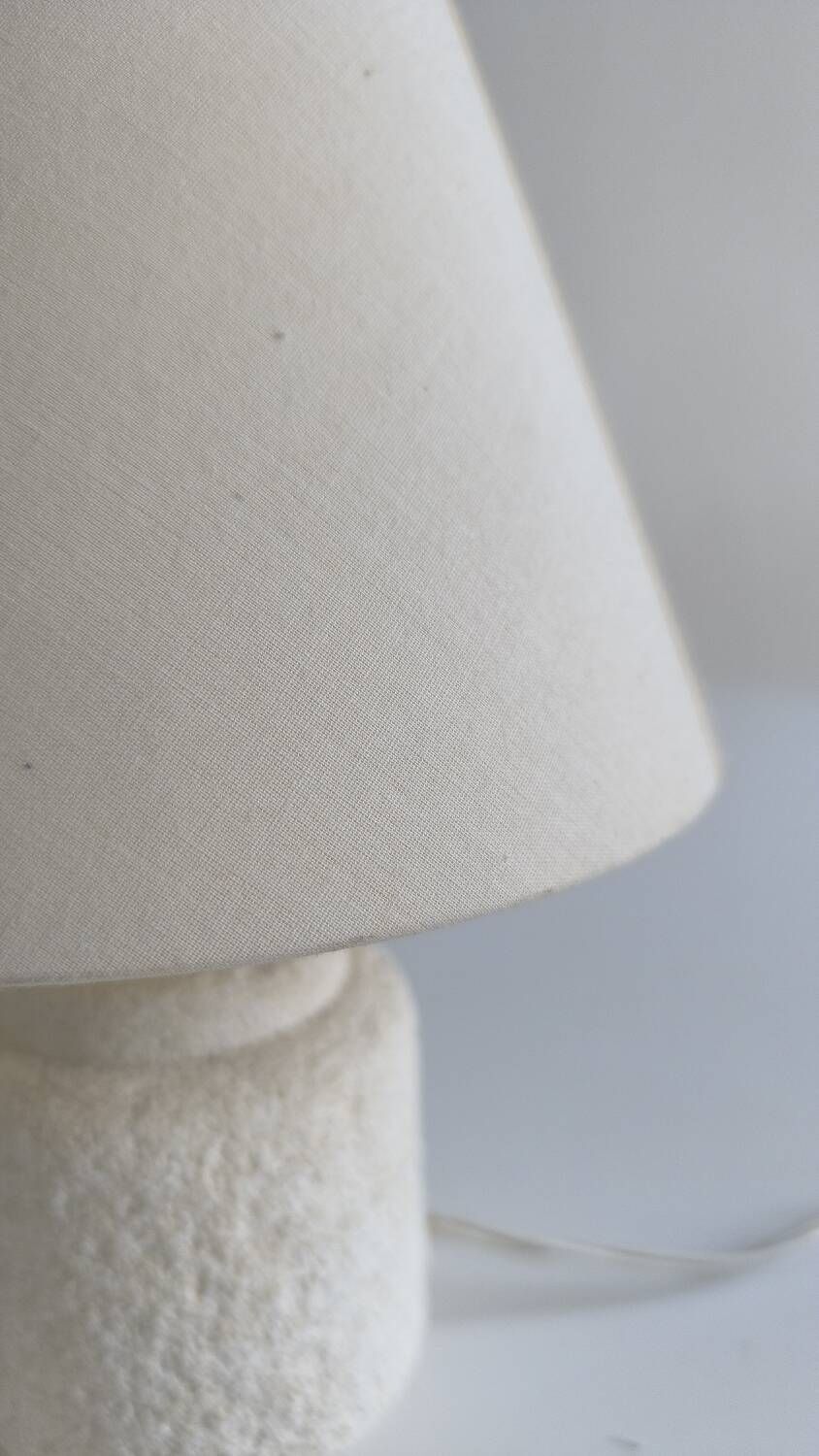 Small French lamp from the 1960s carved in stone