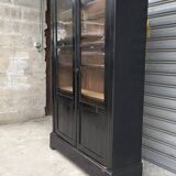 Lacquered oak bookcase 1860