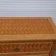 Commode 3 tiroirs avec dessus et façade en bambou L 83 cm