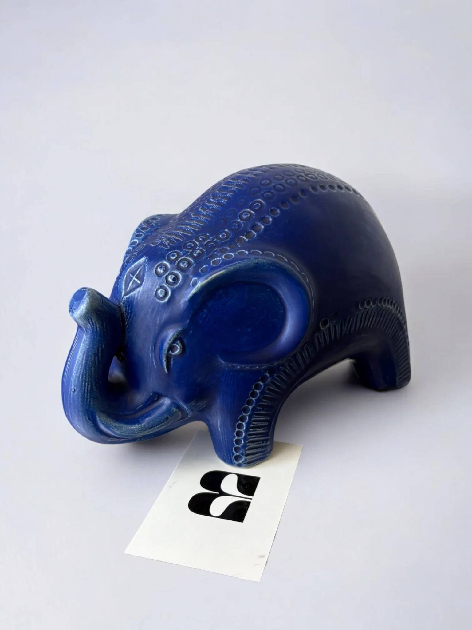 Ceramic elephant by Aldo Londi for Bitossi, Italy, 1960s