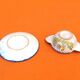 Charolles earthenware eared bowl / saucer rooster model