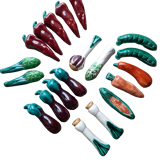 Lot 20 holder knives slurry Vegetables