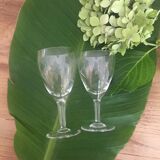 Set of 16 antique glasses