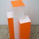 Lampadaire gratte-ciel en verre acrylique, années 1960