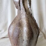Jean Linard, the milestone, sculptural vase in stoneware, unique piece, in very good condition.