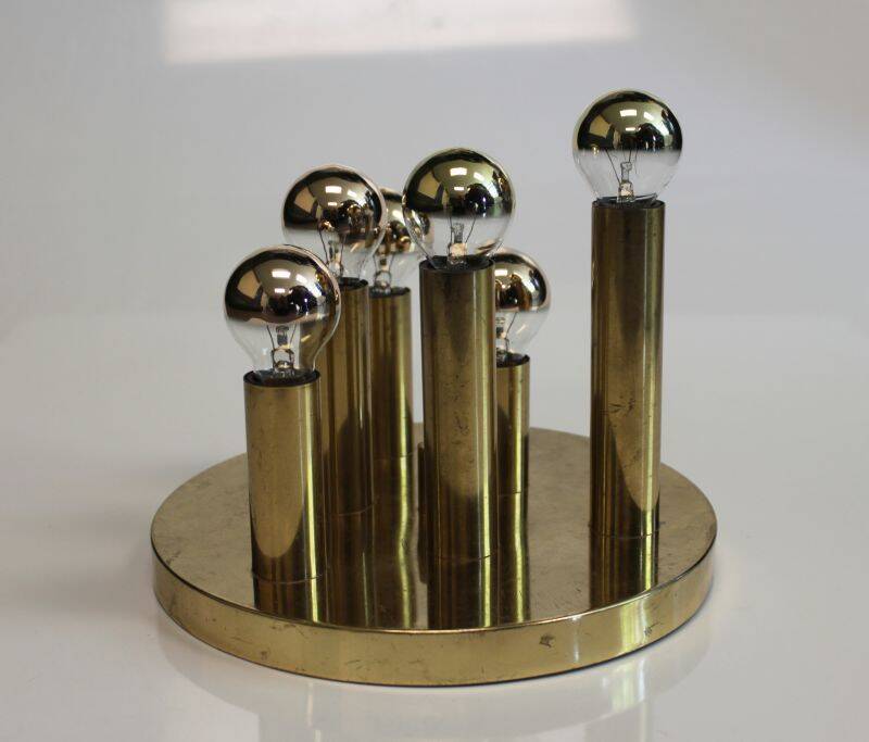 Ceiling light with 6 lights by Gaetano Sciolari for Boulanger, Italy, 70s.