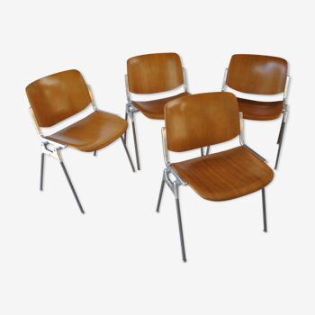 DSC-106 chairs by Giancarlo Piretti for Anonima Castelli ,1970