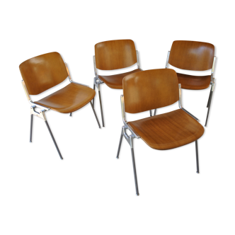 DSC-106 chairs by Giancarlo Piretti for Anonima Castelli ,1970