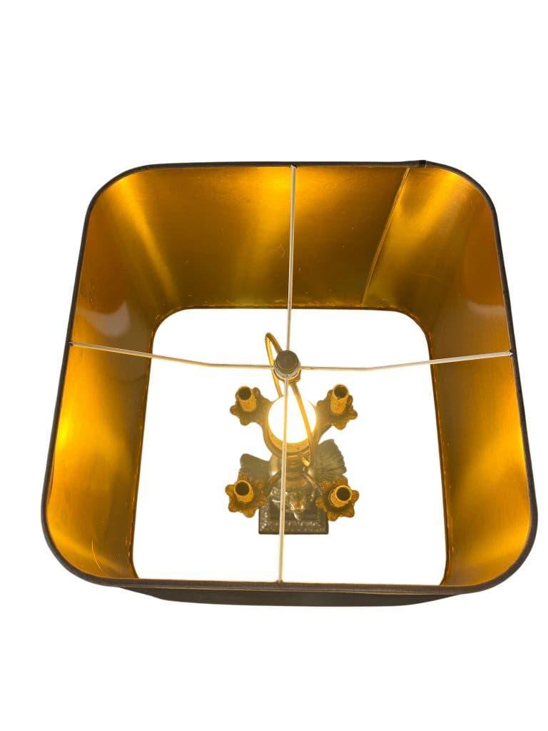 Vintage table lamp 'golden' xl 'eagle deknudt'