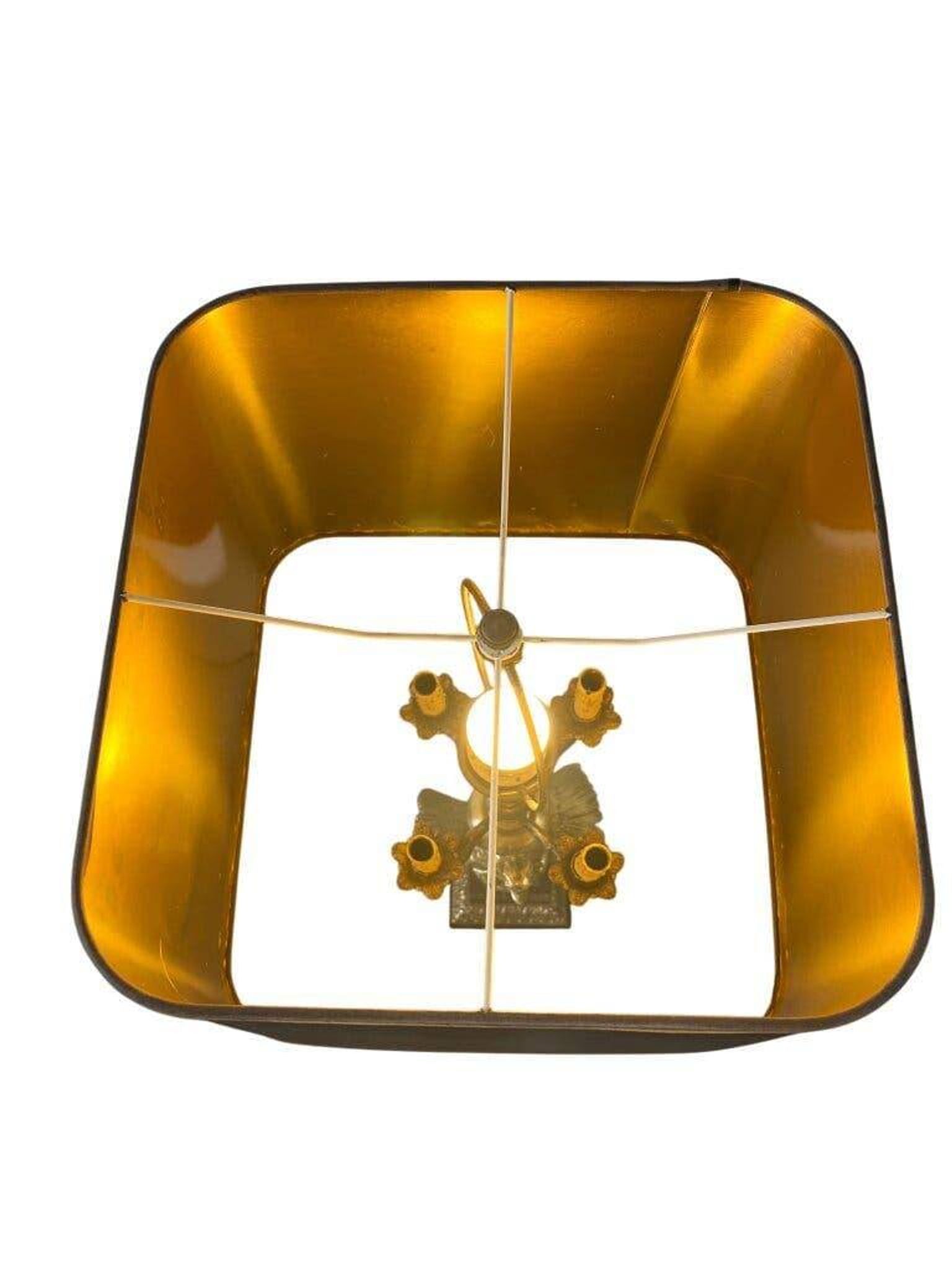 Lampe de table vintage 'dorée' xl 'eagle deknudt'