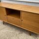 Sideboard very buffet type Scandinavian in raw pear wood 1950.