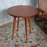 Table teak vintage feet compass