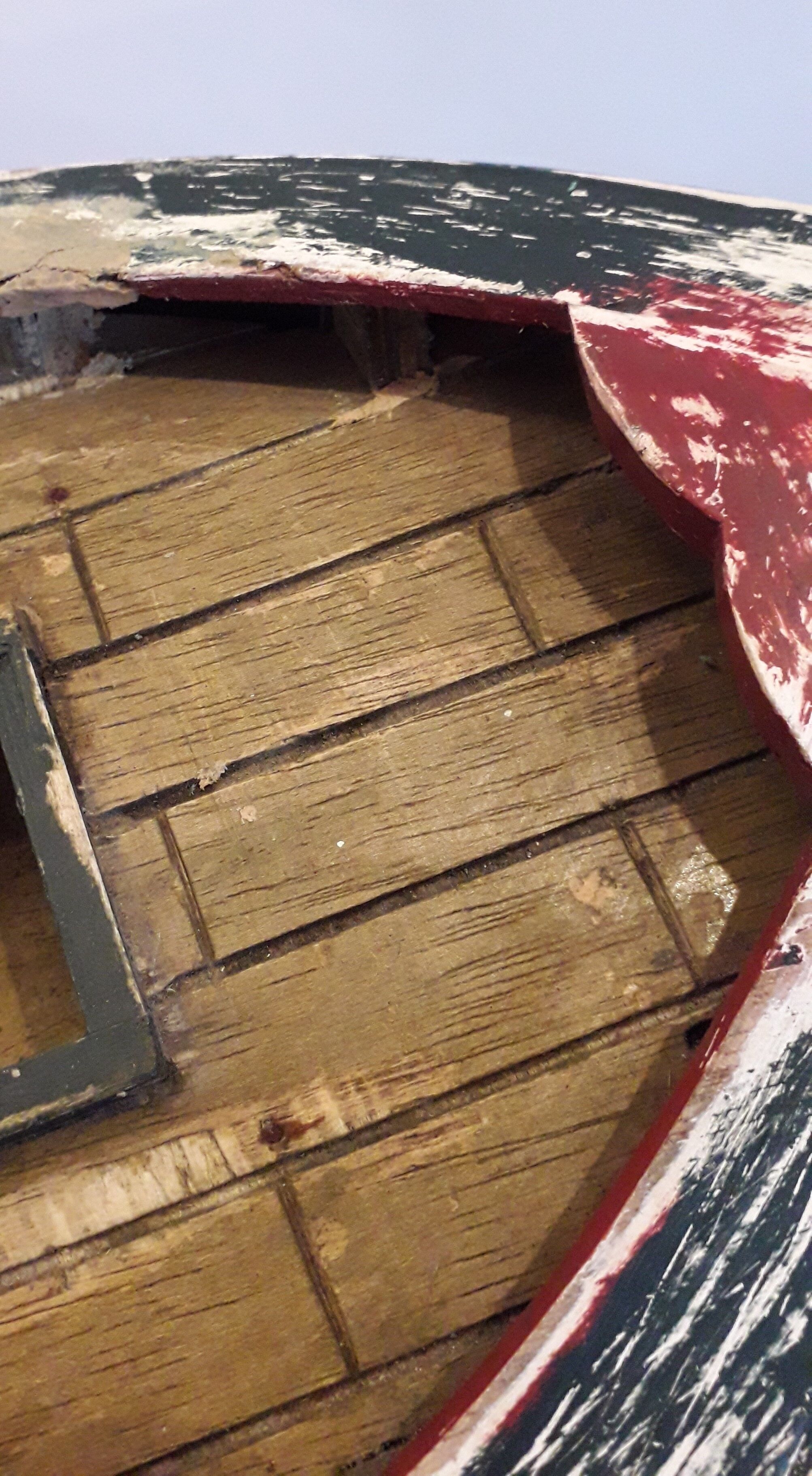 Old wooden ship model