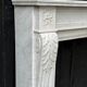 Louis XVI style Carrara marble fireplace circa 1880