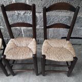Mulched brutalist chairs, set of 6