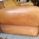 Moustache club sofa in leather, 40s