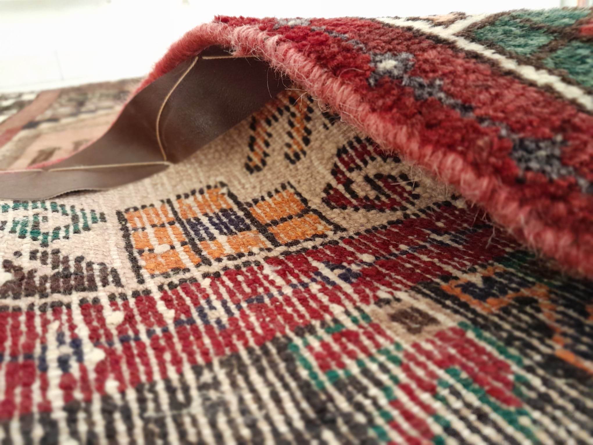Handmade Persian Hamadan rug 215x130cm