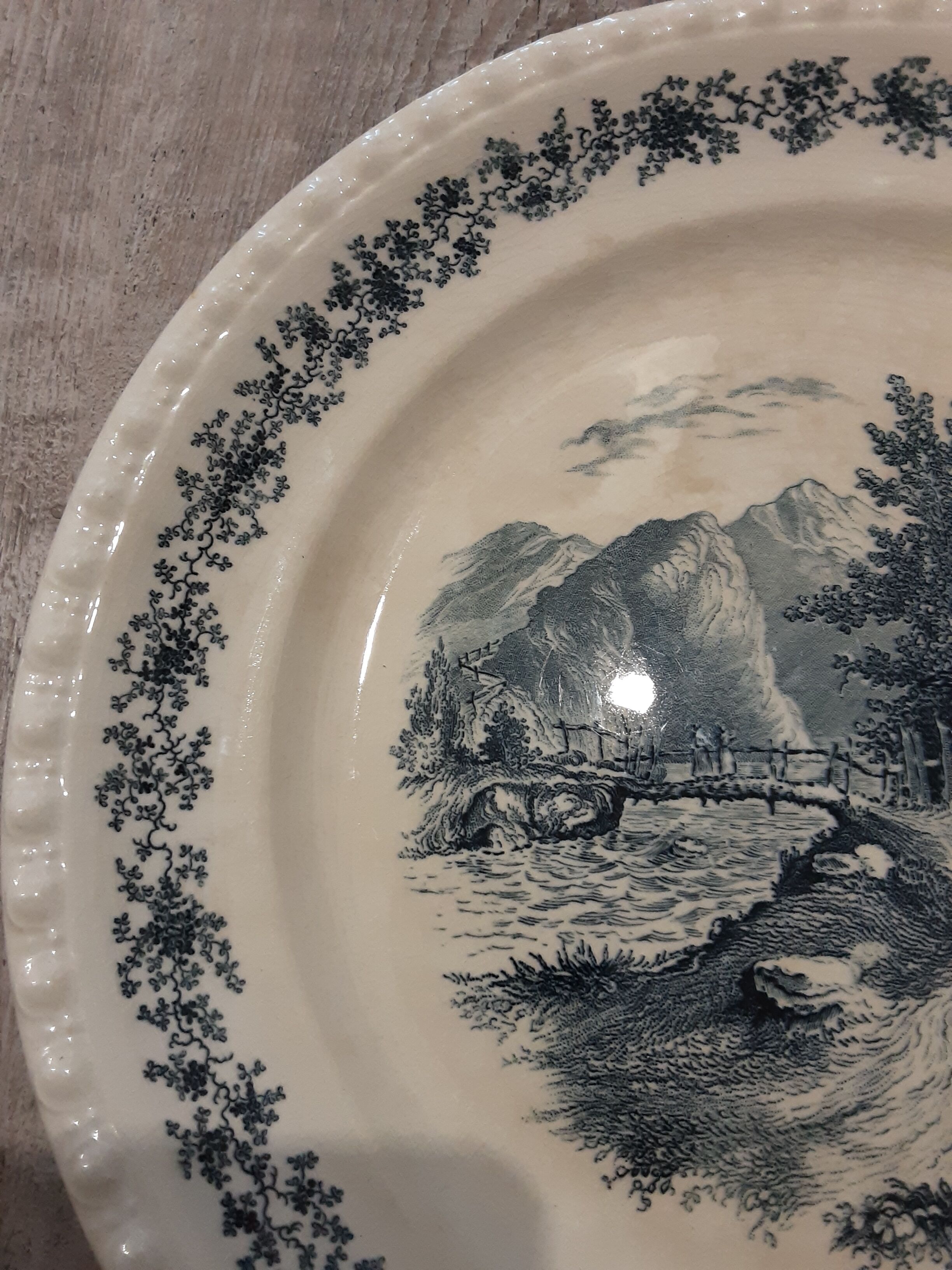 Old flat plate Villeroy and boch