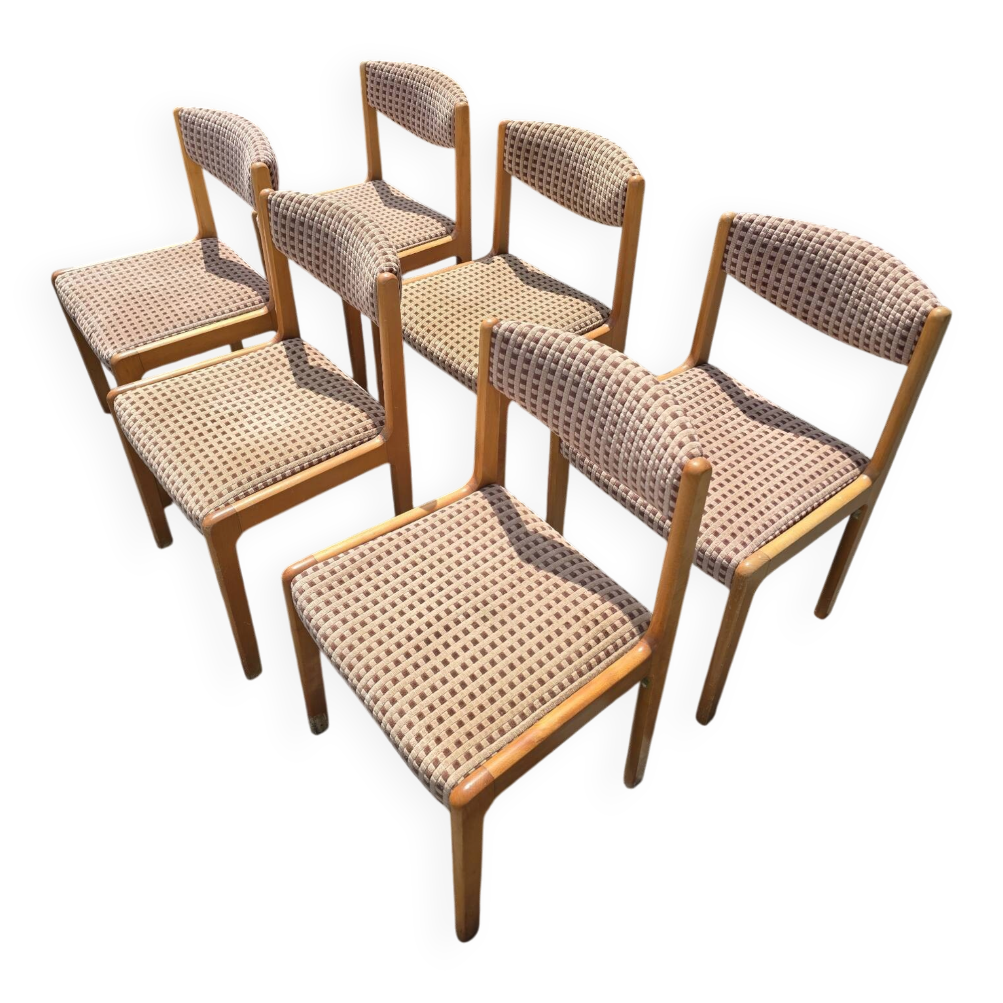 Set of 6 Self chairs in wood – 80s/90s