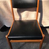 4 scandinavian chairs skai black