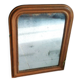 Large Louis-Philippe mercury mirror, antique mirror decoration.