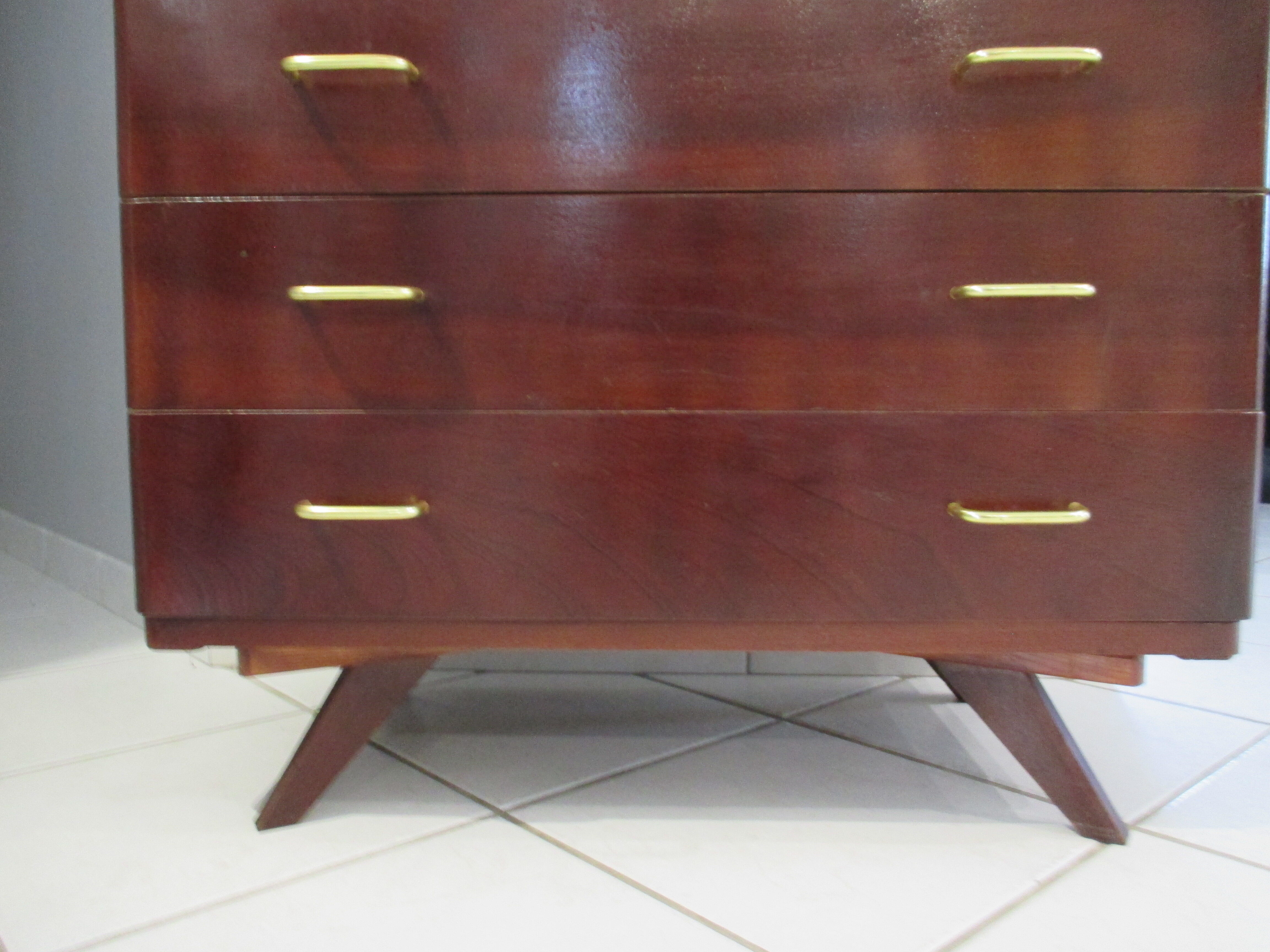 Chest of drawers  vintage compass 1970 feet