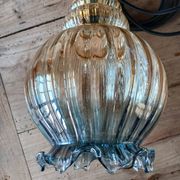 Suspension vintage en verre