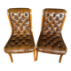 2 English Chesterfield chairs