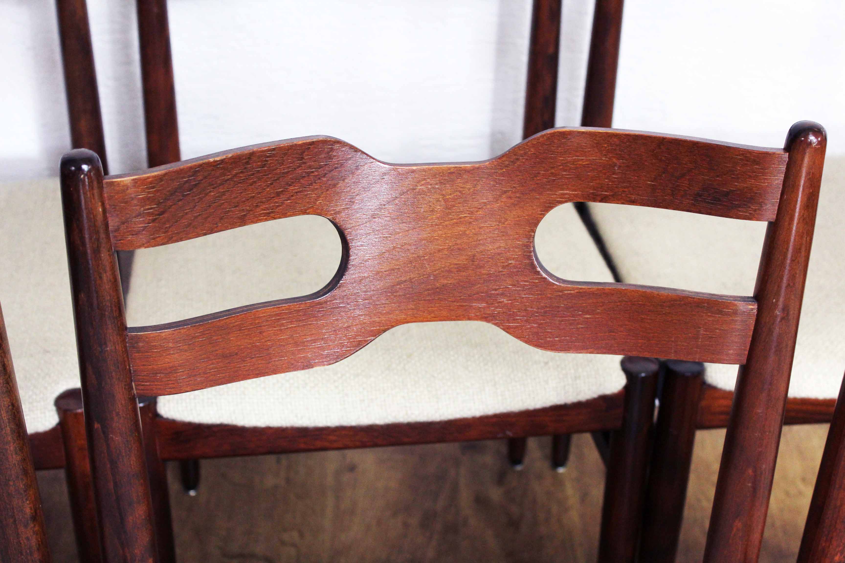 Set of 6 chairs Scandinavian design, 60s