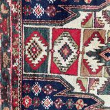 Handmade ancient Persian mazlaghan carpet