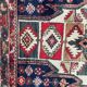 Handmade ancient Persian mazlaghan carpet