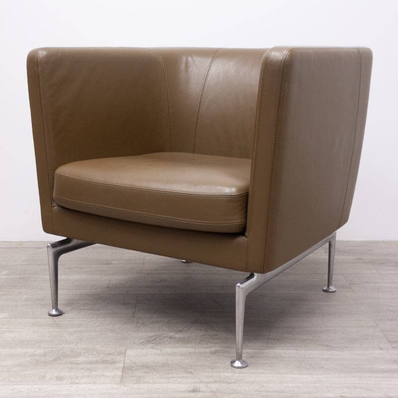 Vitra Suita Club Armchair Camel Leather Armchair