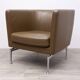 Vitra Suita Club Armchair Camel Leather Armchair
