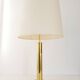 Chic living room lamp golden brass & faux leather 1970 adjustable height 70s 70'