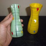 Duo of small vase soliflore vintage from the 50s